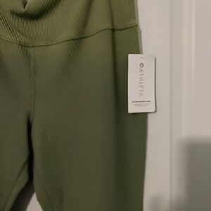 Athleta Elation Rib Crop Flare 2x Green Nee